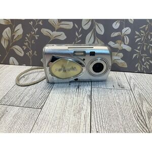 Olympus Stylus 400 DIGITAL 4MP Camera UnTested Silver Retro Camera See Pics